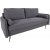 Imola 2,5-istuttava sohva - harmaa/musta