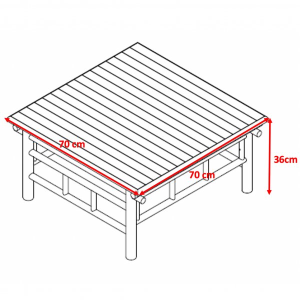 Lovn-loungesetti bambusta
