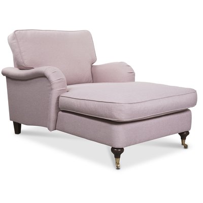 Howard Watford Deluxe sohvanojatuoli - vaaleanpunainen + Huonekalujen hoitosarja tekstiileille