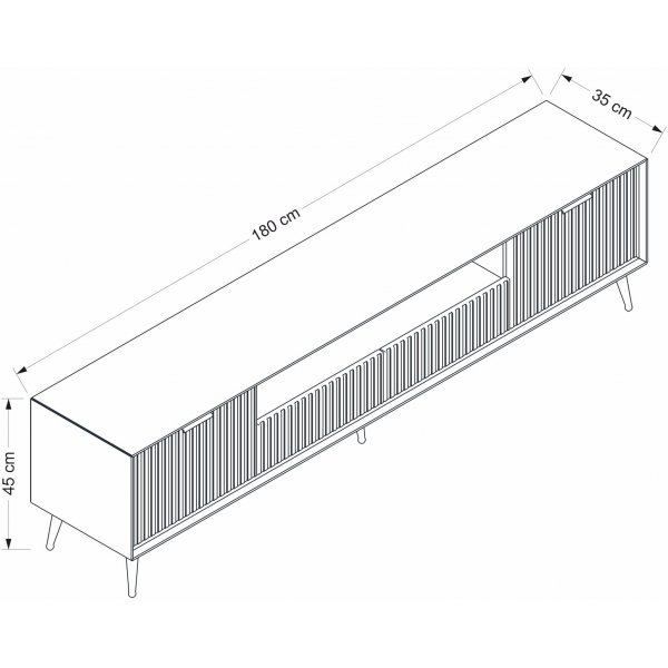 Bazal TV-taso jaloilla - Beige Bazal TV-taso jaloilla - Beige