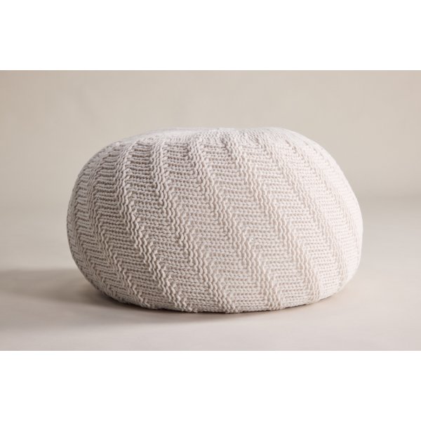 Ted-pouf �45 cm - Luonnonvalkoinen