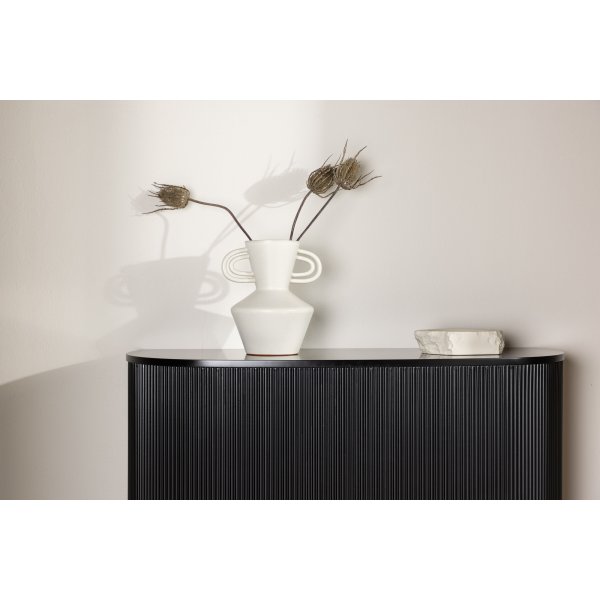 Seinlle ripustettava Loca-sivupyt 120 x 45 cm - Musta