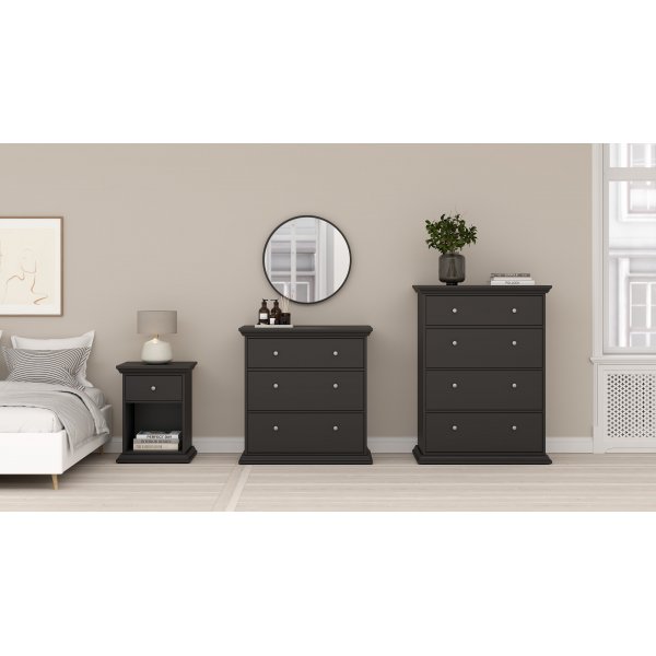 North-lipasto, jossa 4 laatikkoa - Mattamusta