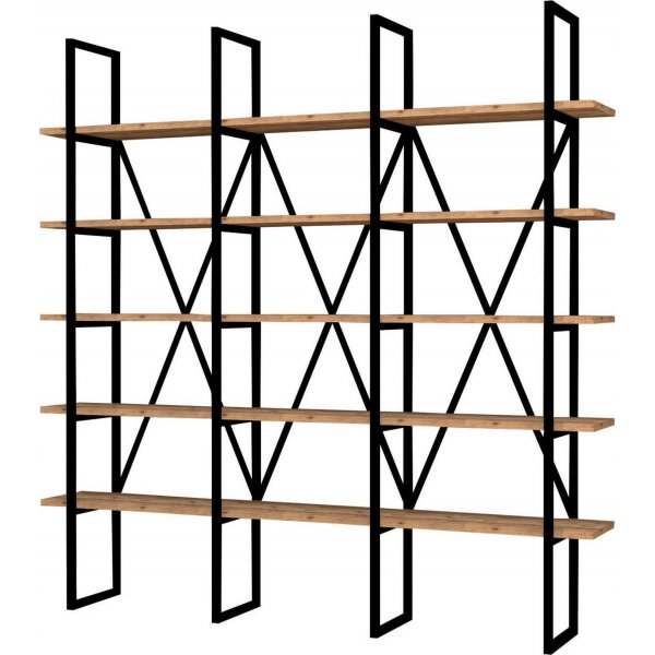 Bayerin kirjahylly - musta/mänty Bayerin kirjahylly - musta/mänty