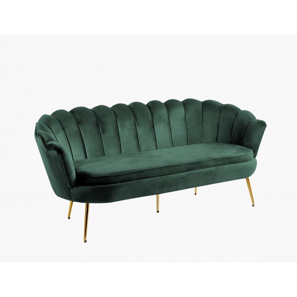 3-istuttava sohva vihreä/messinki - Kingsley 3-istuttava sohva vihreä/messinki - Kingsley