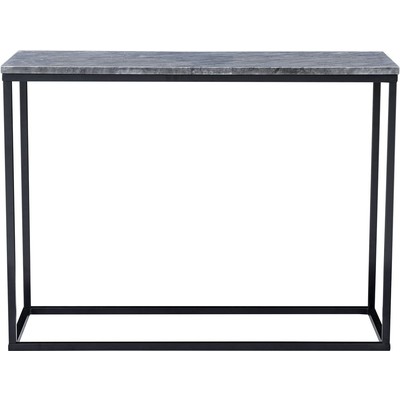 Aksenttipöytäpöytä 100 - Harmaa marmori / musta pohja