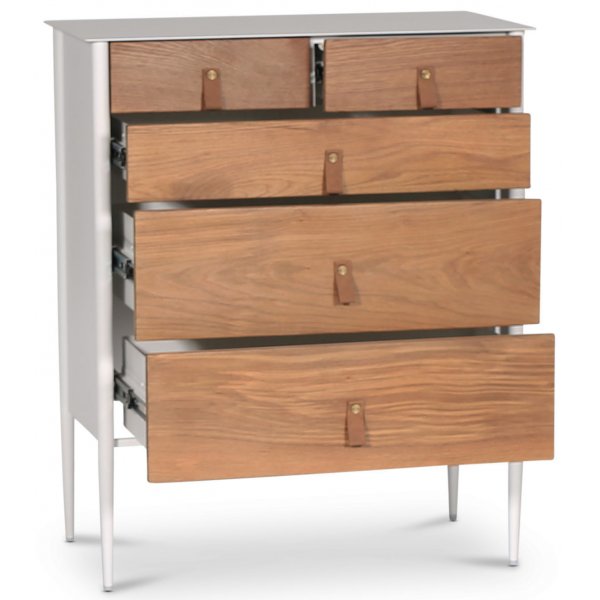 Flash lipasto - Valkoinen/ljytty tammi