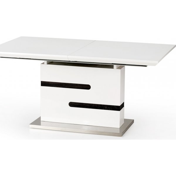 Cathrina ruokapöytä 160-220 cm - Valkoinen / harmaa Cathrina ruokapöytä 160-220 cm - Valkoinen / harmaa