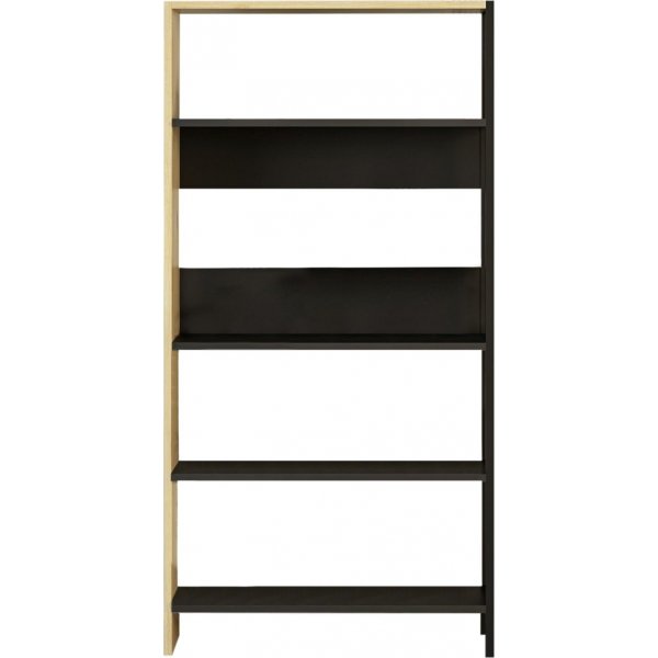 Tiran kirjahylly - antrasiitti/tammi/musta