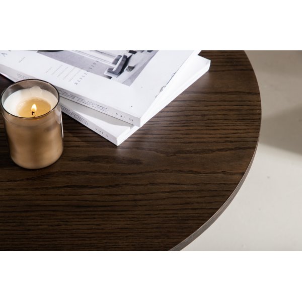 Olivia-sohvapöytä Ø80 cm - Mokka Olivia-sohvapöytä Ø80 cm - Mokka