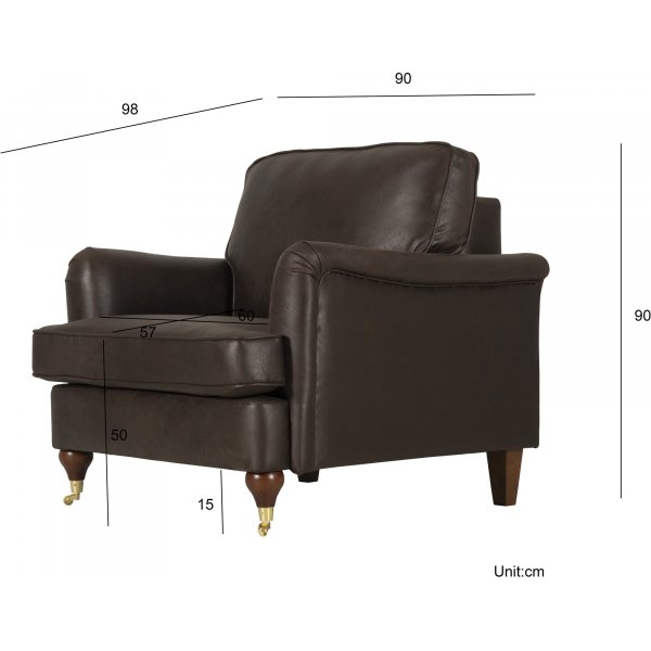 Howard Watford Deluxe -nojatuoli - Old Vintage + Huonekalujen tekstiilien puhdistus