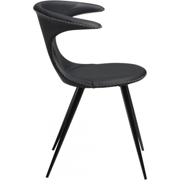 Flair ruokapydn tuoli - Musta nahka