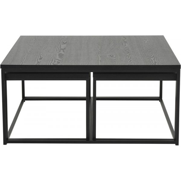 Natalie sohvapytsetti 90x90 | 85x44 cm - musta