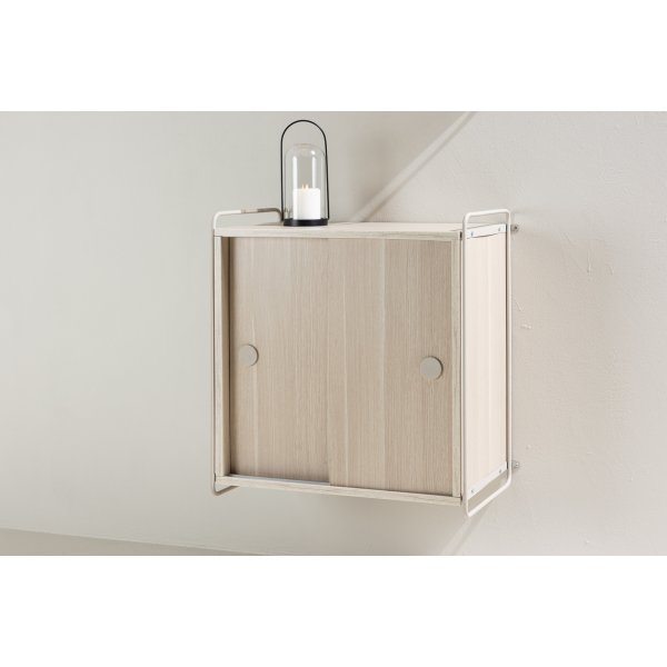 Paris-seinkaappi 68 x 60 cm - Beige/Whitewash