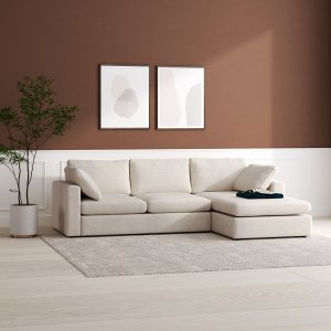 Moby beige divaanisohva 296 cm - sohva käännettävällä divaanilla Moby beige divaanisohva 296 cm - sohva käännettävällä divaanilla