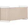Paris-seinkaappi 48 x 122 cm - Beige/Whitewash