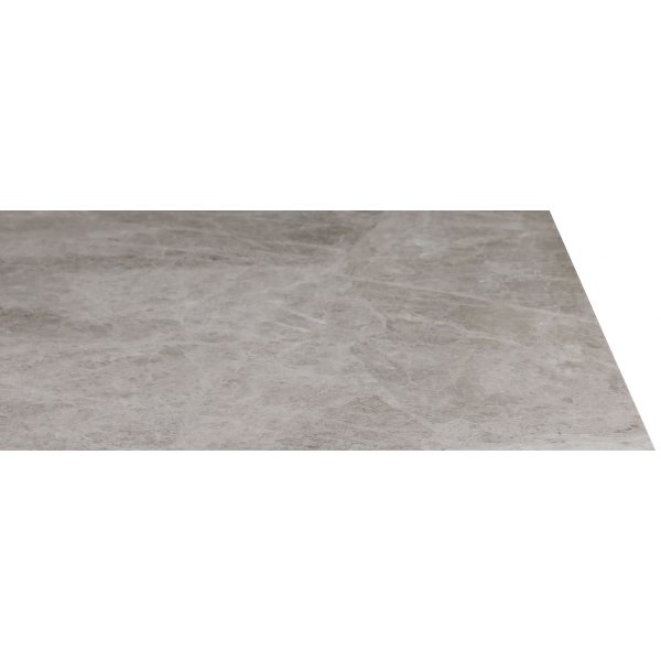 Sumo-ruokapyt marmoria 120x120 cm - Musta petsi / harmaa beige marmori