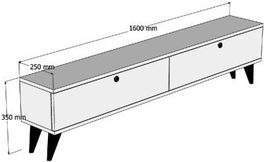 Pariisin TV-taso - Travertiini Pariisin TV-taso - Travertiini