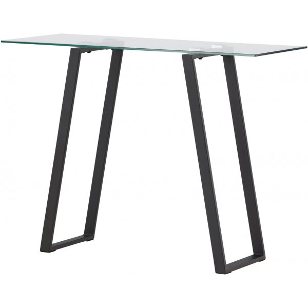 Horten kohokuviopöytä 100 x 40 cm - musta/läpinäkyvä Horten kohokuviopöytä 100 x 40 cm - musta/läpinäkyvä