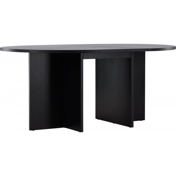 Strada ruokapyt 120-170 x 120 cm - Musta
