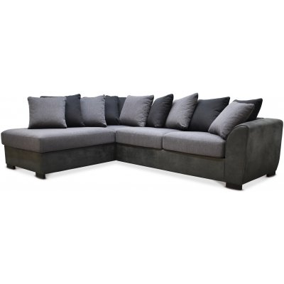 Deluxe-sohva, jossa avoin p vasen - harmaa/antrasiitti/vintage