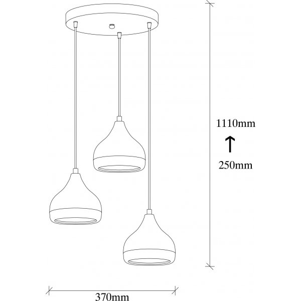 Yildo kattovalaisin 6871 - Musta/kupari Yildo kattovalaisin 6871 - Musta/kupari