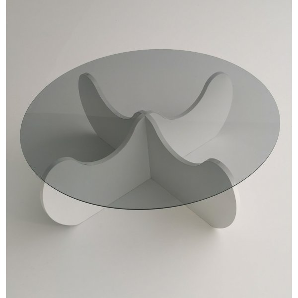 Himalaya sohvapöytä Ø90 cm - Valkoinen Himalaya sohvapöytä Ø90 cm - Valkoinen