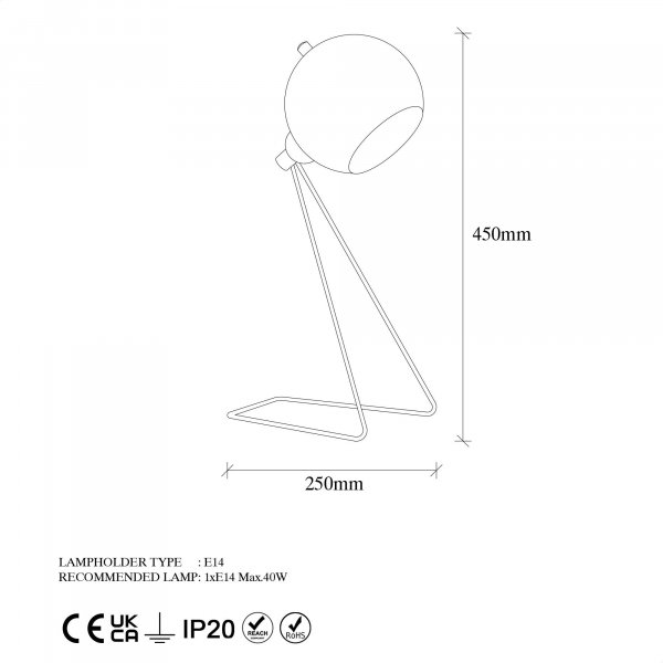Sekapöytävalaisin - musta Sekapöytävalaisin - musta