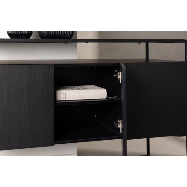Kingsport kohopöytä 120 x 45 cm - Musta Kingsport kohopöytä 120 x 45 cm - Musta
