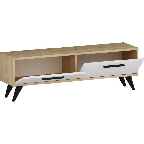 Melisa mediapenkki - Sapphire tammi/valkoinen Melisa mediapenkki - Sapphire tammi/valkoinen