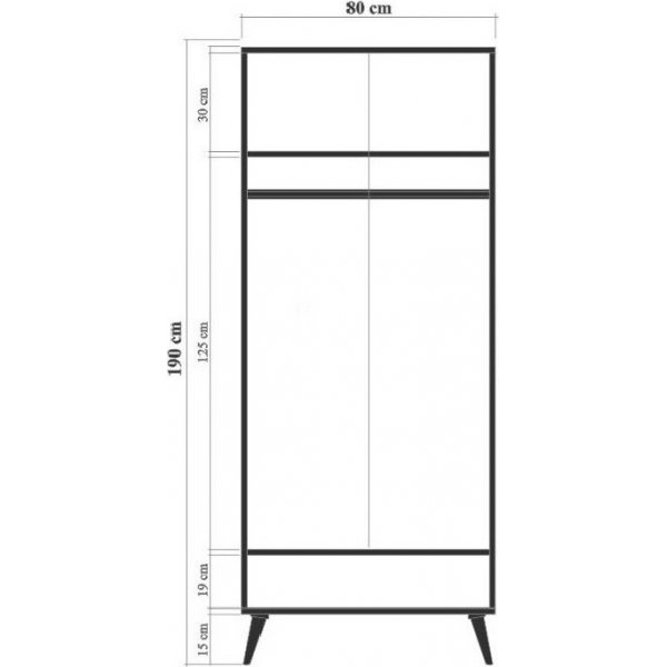 City Leaf -vaatekaappi - beige City Leaf -vaatekaappi - beige