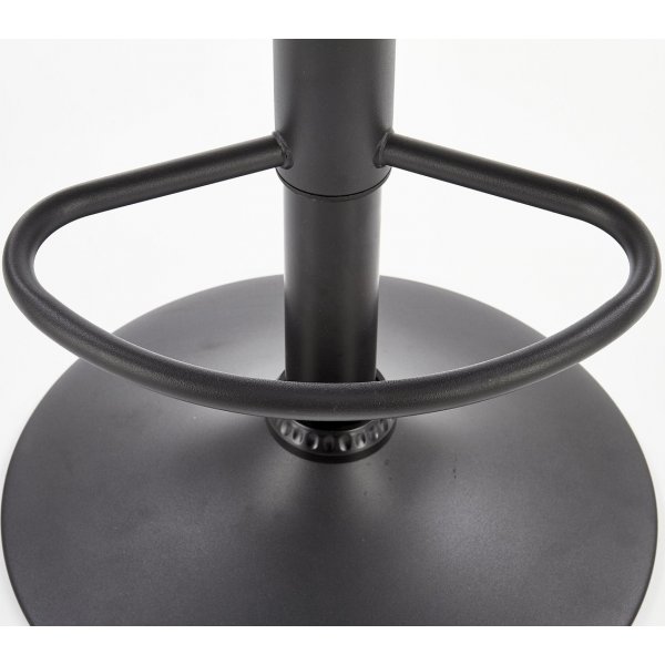 Elfrieda-baarituoli - Tummanharmaa (PU) / musta