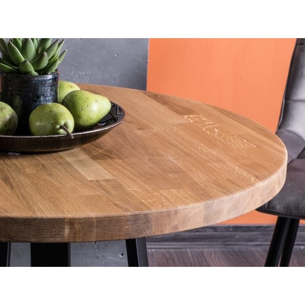 Vasco ruokapöytä Ø80 cm - Tammilaminaatti Vasco ruokapöytä Ø80 cm - Tammilaminaatti