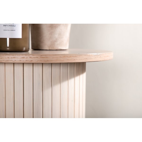 Bianca sivupöytä Ø40 cm - Whitewash Bianca sivupöytä Ø40 cm - Whitewash