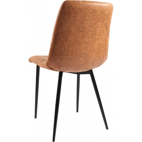 Eksj tuoli Cognac-mikrokuitua + Huonekalujen jalat