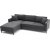 Berliinin divaani sohva vasen - antrasiitti/musta