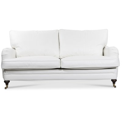 Howard London Premium 3-istuttava suora sohva - Valkoinen PU