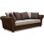 Deluxe 3-istuttava sohva tyynyill - ruskea/beige/vintage + Huonekalujen hoitosarja tekstiileille