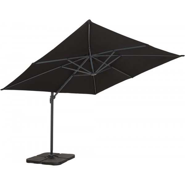 Tobago-aurinkovarjo 300x300 cm - musta Tobago-aurinkovarjo 300x300 cm - musta