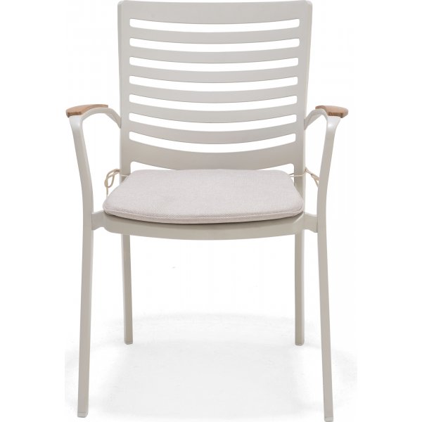 Portaalit ruokailuryhmä 1 - Valkoinen/tiikki Portaalit ruokailuryhmä 1 - Valkoinen/tiikki