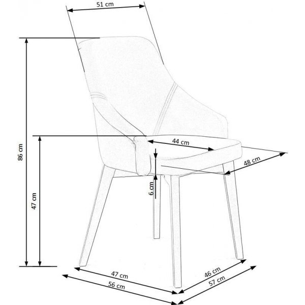 Tuoli Catrin - harmaa Tuoli Catrin - harmaa