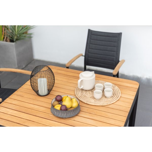 Portaalit ruokailuryhmä 2 - Musta/tiikki Portaalit ruokailuryhmä 2 - Musta/tiikki