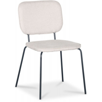 Lokrume tuoli - Beige kangas/musta + Huonekalujen jalat