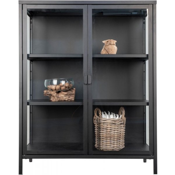 Brisbane Vitriinikaappi 80x40x101,5 cm - Musta Brisbane Vitriinikaappi 80x40x101,5 cm - Musta