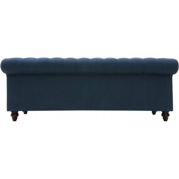 Sohva 3-istuttava Chesterfield-sohva sininen - Herron + Huonekalujen tahranpoistoaine