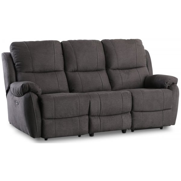 Kolmen istuttava Enjoy Hollywood, shkinen recliner-sohva - Antrasiitti mikrokuitukangas