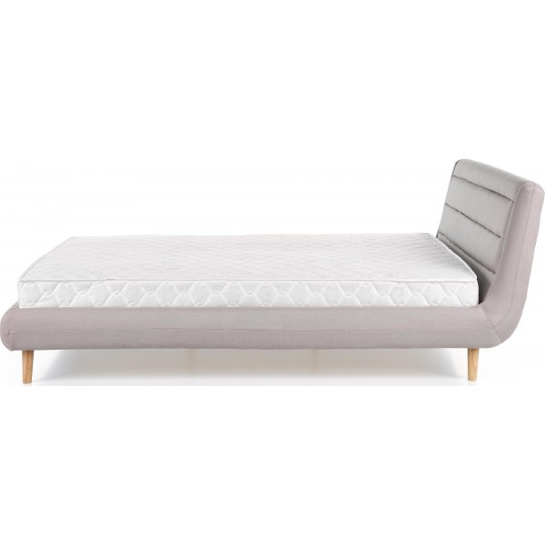 Bernardin harmaa sängynrunko 160x200 cm + Huonekalujen jalat Bernardin harmaa sängynrunko 160x200 cm + Huonekalujen jalat