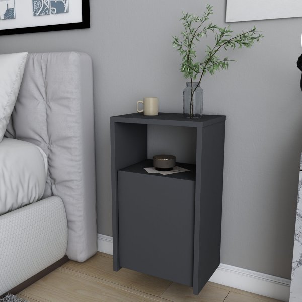 Carlin yöpöytä - antrasiitti Carlin yöpöytä - antrasiitti