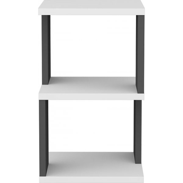 Carter yöpöytä - valkoinen/antrasiitti Carter yöpöytä - valkoinen/antrasiitti