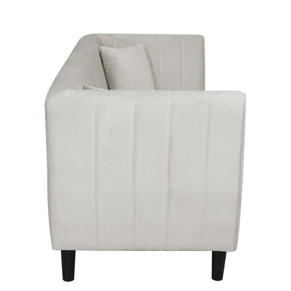 Sohva Arvika - Beige sametti | 195 cm